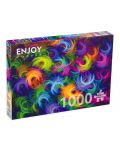 Slagalica Enjoy od 1000 dijelova - Apstraktno neonsko perje - 1t